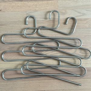 Silver Metal Closet Organizer Hanger